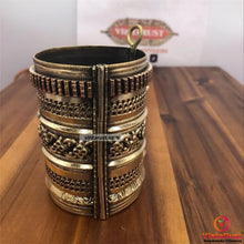 Load image into Gallery viewer, Handmade Golden Vintage Handcuff Bracelet