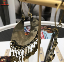 Load image into Gallery viewer, Handmade Kuchi Tribal Hoop Earrings
