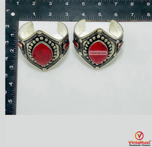 Load image into Gallery viewer, Adjustable Red Coral Gemstone Wide Bracelet
