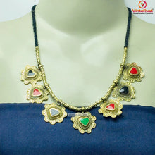Load image into Gallery viewer, Tribal Antique Necklace and earrings Jewelry Set