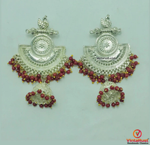 Load image into Gallery viewer, Oxidized Silver Indian Massive Earrings