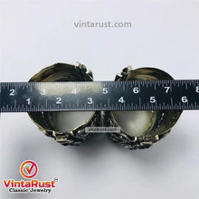 Load image into Gallery viewer, Big Massive Antique Cuff Bracelet With Glass Stones