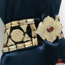 Load image into Gallery viewer, Belly Dance Wide Belt, Handmade Vintage Turkman Belt