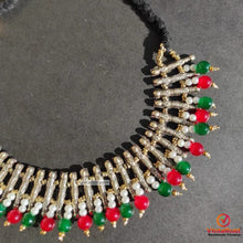Load image into Gallery viewer, Vintage Metal Spikes Choker Necklace With Beads