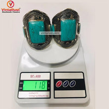 Load image into Gallery viewer, Vintage Boho Cuff With Big Stone Bracelet