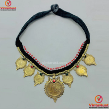 Load image into Gallery viewer, Handmade Vintage Coins Choker Necklace