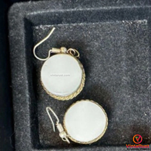 Load image into Gallery viewer, Antique Handmade White Gemstones Earrings