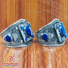 Load image into Gallery viewer, Handmade Boho Cuff Bracelet inlaid With Stones