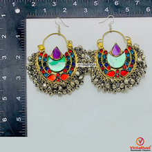 Load image into Gallery viewer, Antique Kuchi Earrings with Dangling Bells