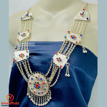 Load image into Gallery viewer, Handmade Gypsy Silver Kuchi Necklace