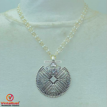 Load image into Gallery viewer, Ethnic Pearls Beaded Chain Necklace