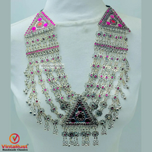 Load image into Gallery viewer, Bohemian Multilayers Necklace With Pink Glass Stones
