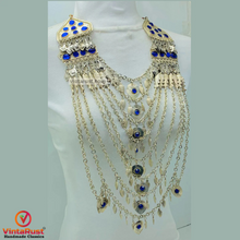 Load image into Gallery viewer, Silver Multilayers Long Bib Necklace