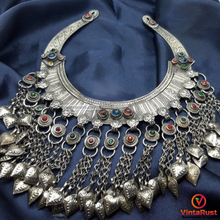 Load image into Gallery viewer, Vintage Tribal Kuchi Torque Choker Necklace
