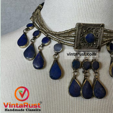 Load image into Gallery viewer, Vintage Genuine Lapis Lazuli Boho Style Necklace