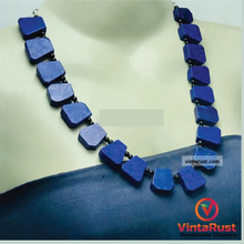 Load image into Gallery viewer, Natural Blue Lapis Lazuli Gemstone Necklace