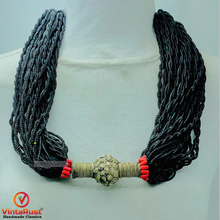 Load image into Gallery viewer, Tribal Black Beaded Layered Necklace