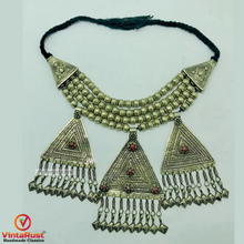 Load image into Gallery viewer, Silver Metal Beaded Chain Layered Necklace