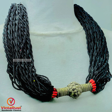 Load image into Gallery viewer, Tribal Black Beaded Layered Necklace