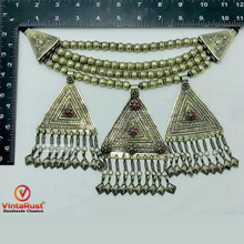 Load image into Gallery viewer, Silver Metal Beaded Chain Layered Necklace