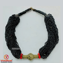 Load image into Gallery viewer, Tribal Black Beaded Layered Necklace