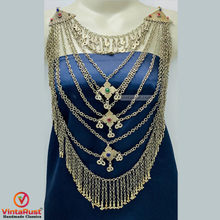 Load image into Gallery viewer, Multilayers Vintage Silver Kuchi Necklace
