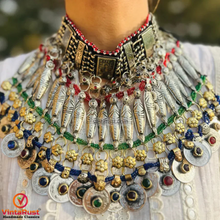 Load image into Gallery viewer, Gypsy Multicolor Necklace with Coins and Beads