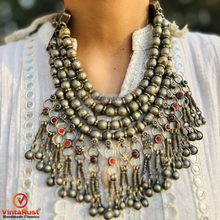 Load image into Gallery viewer, Vintage Afghani Boho Choker Necklace