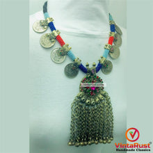 Load image into Gallery viewer, Vintage Coins Necklace With Dangling Pendant