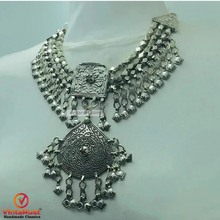 Load image into Gallery viewer, Antique Tribal Ethnic Silver Kuchi Necklace