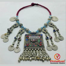 Load image into Gallery viewer, Handmade Beaded Chain Necklace With Long Tassels