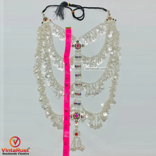 Load image into Gallery viewer, Vintage Silver Multilayers Massive Bib Necklace