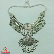 Load image into Gallery viewer, Antique Tribal Ethnic Silver Kuchi Necklace