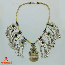 Load image into Gallery viewer, Vintage Turkmen Coin Pendant Necklace