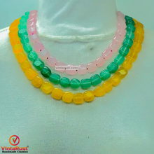 Load image into Gallery viewer, Multicolor Layered Stone Beaded Necklace