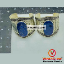 Load image into Gallery viewer, Tribal Lapis Lazuli Adjustable Bracelet