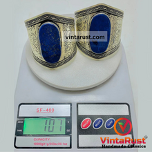 Load image into Gallery viewer, Tribal Lapis Lazuli Adjustable Bracelet