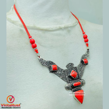 Load image into Gallery viewer, Red Tibetan Coral Gemstone Handmade Necklace