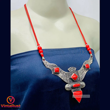 Load image into Gallery viewer, Red Tibetan Coral Gemstone Handmade Necklace