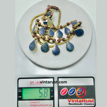 Load image into Gallery viewer, Tribal Lapis Lazuli Stone Choker Necklace