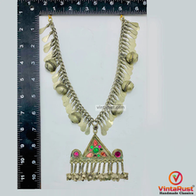 Load image into Gallery viewer, Tribal Long Pendant Necklace With Bells