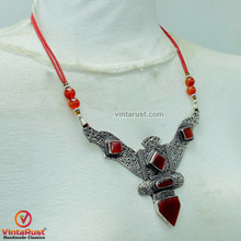Load image into Gallery viewer, Nepalese Necklace With Triangular Patterned Pendant