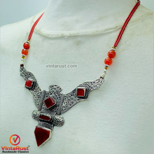 Load image into Gallery viewer, Nepalese Necklace With Triangular Patterned Pendant