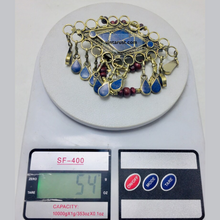 Load image into Gallery viewer, Lapis Lazuli Pendant Necklace With Beaded Chain