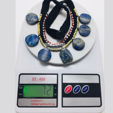 Load image into Gallery viewer, Tribal Choker Necklace With Dangling Lapis Lazuli Stones