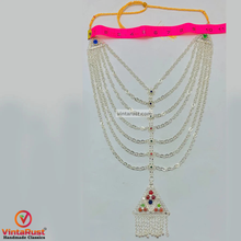 Load image into Gallery viewer, Gorgeous Antique Handmade Silver Bib Necklace