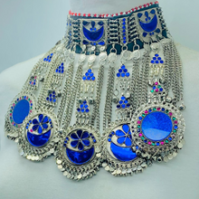 Load image into Gallery viewer, Afghan Kuchi Choker Necklace, Handcrafted Tribal Boho Choker