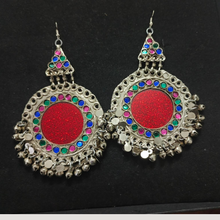 Load image into Gallery viewer, Tribal Vintage Headpiece Matha Patti and Earring Jewelry Set