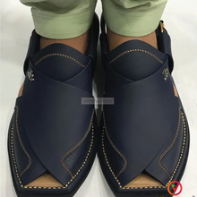 Load image into Gallery viewer, Traditional Handmade Leather Men's Peshawari Chappal