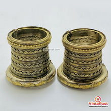 Load image into Gallery viewer, Afghan Golden Massive Handcuff Hinged Bracelet